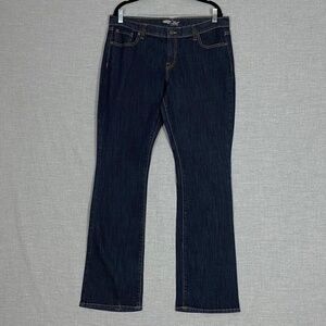 Old Navy The Flirt Jeans Sz 14 Long Boot Cut Dark Wash High Rise